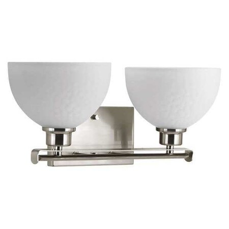Progress Lighting Legend 2-Light Bath & Vanity, 100 W, Brushed Nickel P2088-09