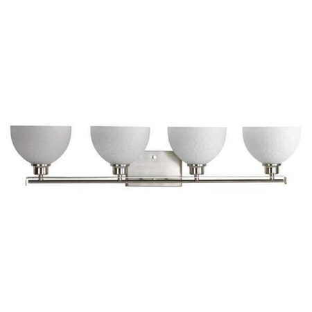 Progress Lighting Legend 4-Light Bath & Vanity, 100 W, Brushed Nickel P2090-09