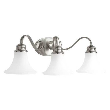 Progress Lighting Applause 3-Light Bath & Vanity, 100 W, Brushed Nickel P2097-09