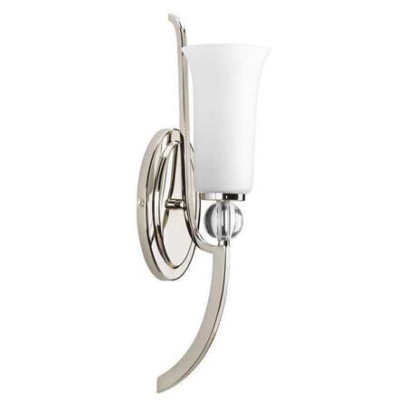 Progress Lighting Elina 1-Light Bath & Vanity, 100 W, Polished Nickel P2099-104