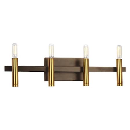 Progress Lighting Draper 4-Light Bath & Vanity, 60 W, Antique Bronze P2102-20