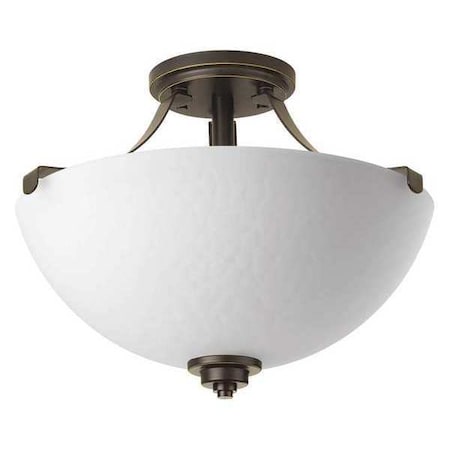Progress Lighting Legend 2-Light Semi-Flush Convertible, 100 W, Antique Bronze P2315-20
