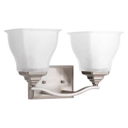 Progress Lighting Callison 2-Light Bath & Vanity, 100 W, Brushed Nickel P2176-09