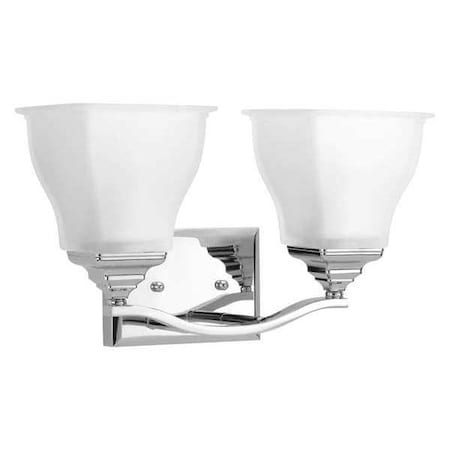 Progress Lighting Callison 2-Light Bath & Vanity, 100 W, Polished Chrome P2176-15