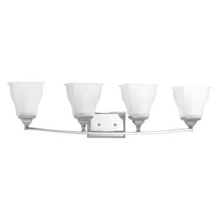 Progress Lighting Callison 4-Light Bath & Vanity, 100 W, Polished Chrome P2178-15