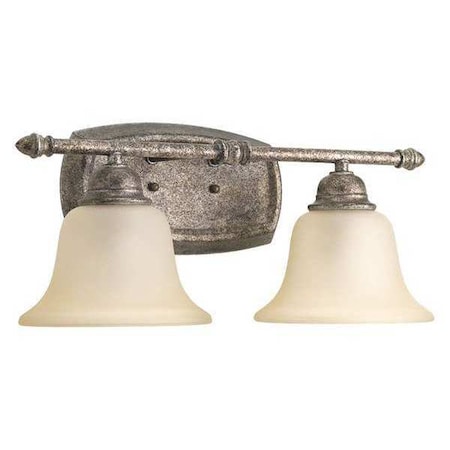 Progress Lighting Spirit 2-Light Bath & Vanity, 100 W, Pebbles P2136-144
