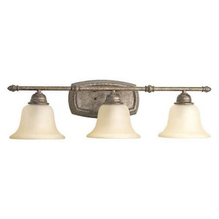 Progress Lighting Spirit 3-Light Bath & Vanity, 100 W, Pebbles P2137-144