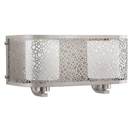 Progress Lighting Mingle 2-Light Bath & Vanity, 100 W, Brushed Nickel P2162-09