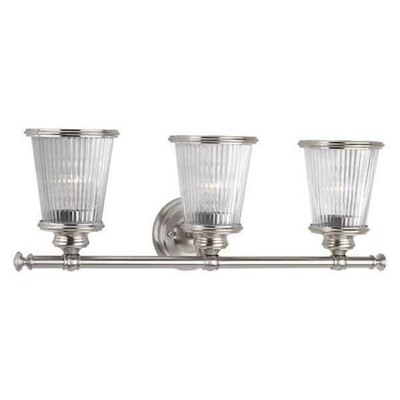 Progress Lighting Radiance 3-Light Bath & Vanity, 100 W, Brushed Nickel P2171-09