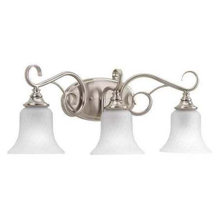 Progress Lighting Kensington 3-Light Bath & Vanity, 100 W, Brushed Nickel P2785-09