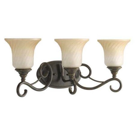 Progress Lighting Kensington 3-Light Bath & Vanity, 100 W, Forged Bronze P2785-77
