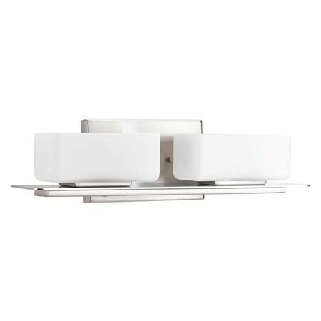 Progress Lighting Rush 2-Light Bath & Vanity, 60 W, Brushed Nickel P2716-09
