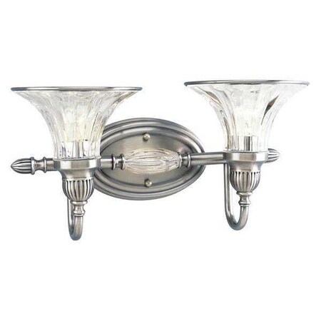 Progress Lighting Roxbury 2-Light Bath & Vanity, 100 W, Classic Silver P2726-101