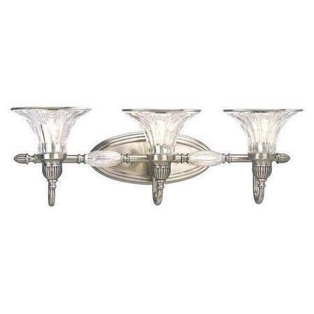Progress Lighting Roxbury 3-Light Bath & Vanity, 100 W, Classic Silver P2727-101