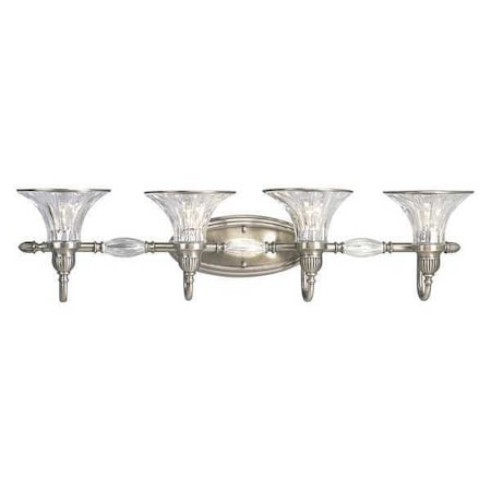 Progress Lighting Roxbury 4-Light Bath & Vanity, 100 W, Classic Silver P2728-101