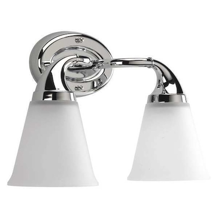 Progress Lighting Lahara 2-Light Bath & Vanity, 100 W, Polished Chrome P2759-15