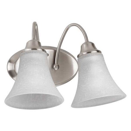 Progress Lighting Tally 2-Light Bath & Vanity, 100 W, Brushed Nickel P2762-09