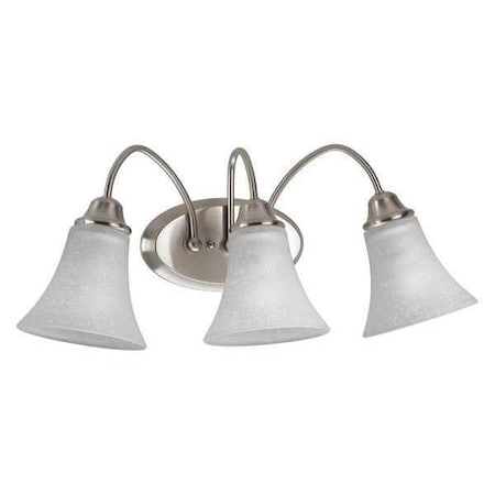 Progress Lighting Tally 3-Light Bath & Vanity, 100 W, Brushed Nickel P2763-09