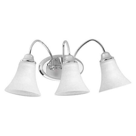 Progress Lighting Tally 3-Light Bath & Vanity, 100 W, Polished Chrome P2763-15