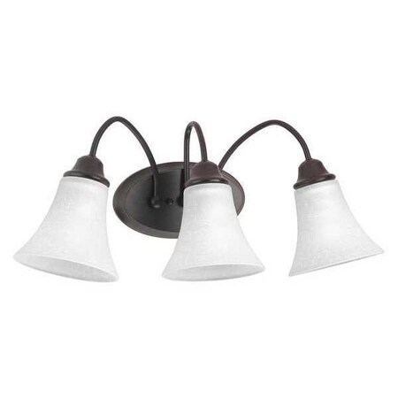 Progress Lighting Tally 3-Light Bath & Vanity, 100 W, Antique Bronze P2763-20