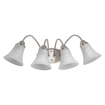 Progress Lighting Tally 4-Light Bath & Vanity, 100 W, Brushed Nickel P2764-09
