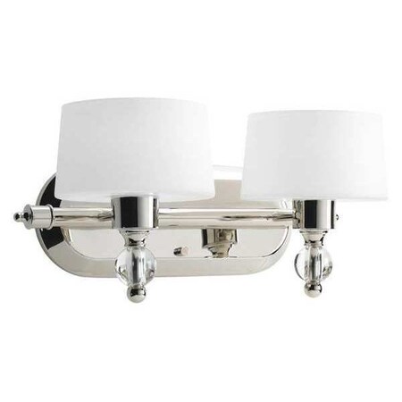 Progress Lighting Fortune 2-Light Bath & Vanity, 60 W, Polished Nickel P2920-104WB