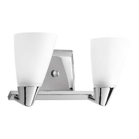 Progress Lighting Rizu 2-Light Bath & Vanity, 100 W, Polished Chrome P2806-15