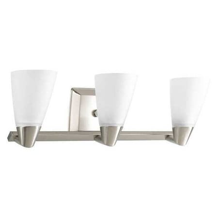 Progress Lighting Rizu 3-Light Bath & Vanity, 100 W, Brushed Nickel P2807-09