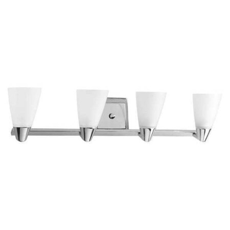 Progress Lighting Rizu 4-Light Bath & Vanity, 100 W, Polished Chrome P2808-15
