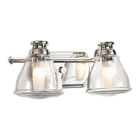 Progress Lighting Academy 2-Light Bath & Vanity, 35 W, Polished Chrome P2811-15WB