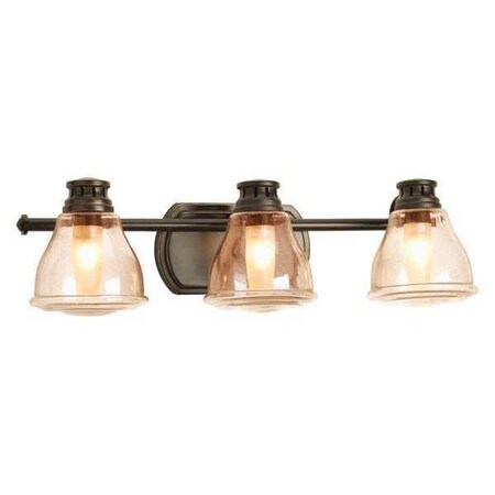 Progress Lighting Academy 3-Light Bath & Vanity, 35 W, Antique Bronze P2812-20WB