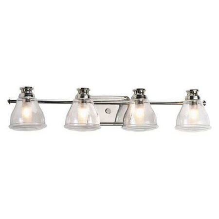 Progress Lighting Academy 4-Light Bath & Vanity, 35 W, Polished Chrome P2813-15WB