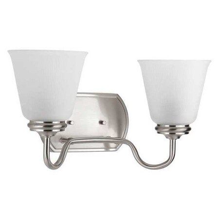 Progress Lighting Keats 2-Light Bath & Vanity, 100 W, Brushed Nickel P2820-09