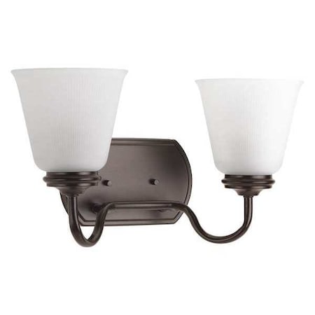 Progress Lighting Keats 2-Light Bath & Vanity, 100 W, Antique Bronze P2820-20