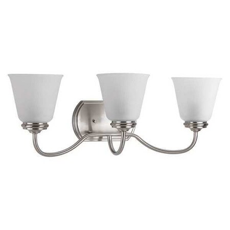 Progress Lighting Keats 3-Light Bath & Vanity, 100 W, Brushed Nickel P2821-09