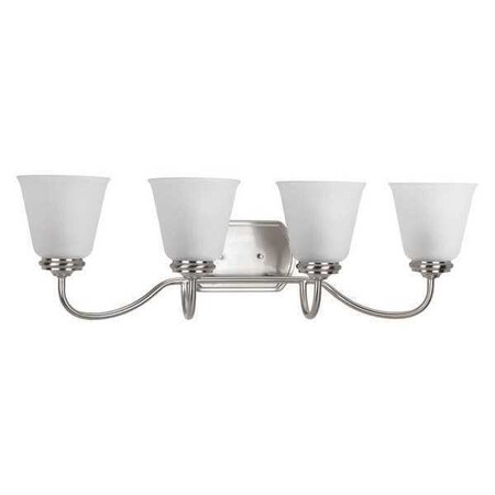 Progress Lighting Keats 4-Light Bath & Vanity, 100 W, Brushed Nickel P2822-09