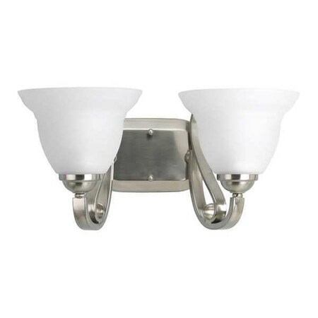 Progress Lighting Torino 2-Light Bath & Vanity, 100 W, Brushed Nickel P2882-09