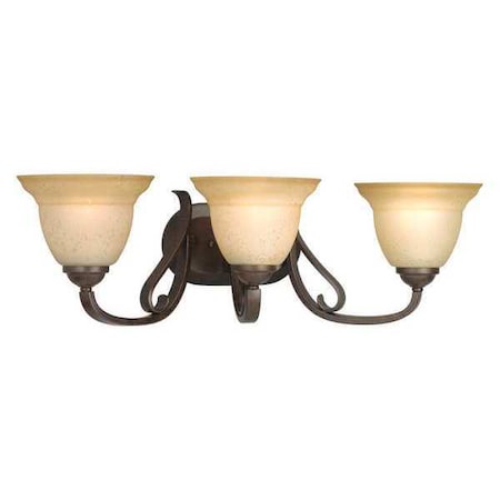 Progress Lighting Torino 3-Light Bath & Vanity, 100 W, Forged Bronze P2883-77