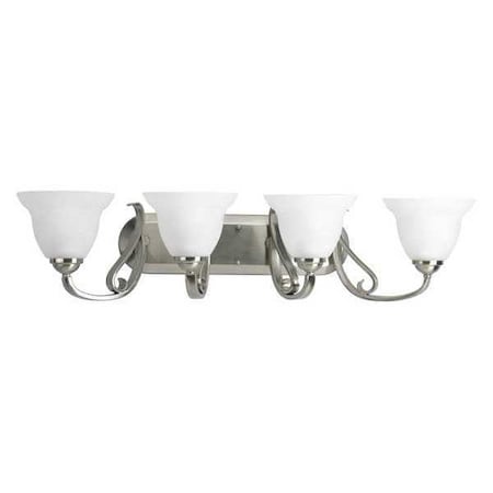 Progress Lighting Torino 4-Light Bath & Vanity, 100 W, Brushed Nickel P2884-09