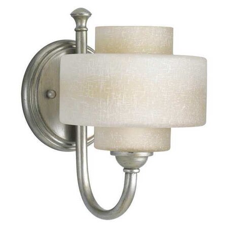 Progress Lighting Ashbury 1-Light Bath & Vanity, 60 W, Silver Ridge P2885-134WB