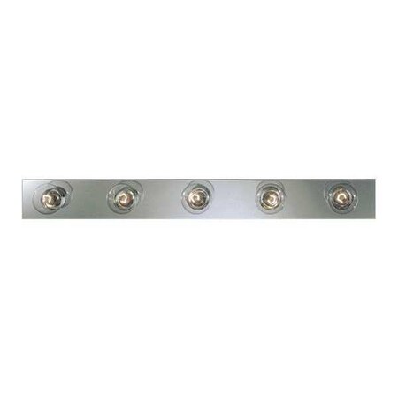 Progress Lighting Broadway 5-Light Bath Strip, 60 W, Polished Chrome P3116-15