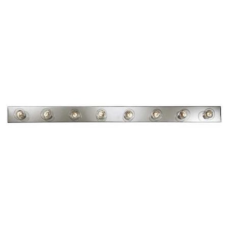 Progress Lighting Broadway 8-Light Bath Strip, 60 W, Polished Chrome P3118-15