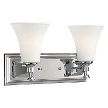 Progress Lighting Fairfield 2-Light Bath & Vanity, 100 W, Polished Chrome P3132-15