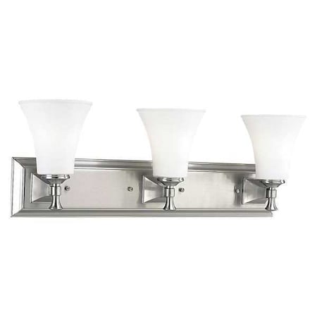 Progress Lighting Fairfield 3-Light Bath & Vanity, 100 W, Brushed Nickel P3133-09
