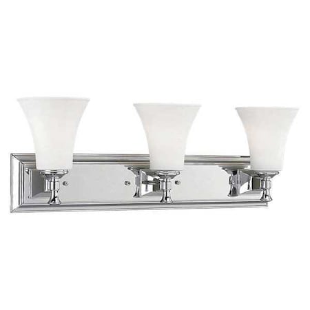Progress Lighting Fairfield 3-Light Bath & Vanity, 100 W, Polished Chrome P3133-15