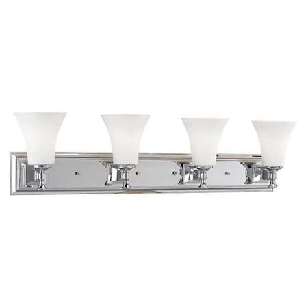 Progress Lighting Fairfield 4-Light Bath & Vanity, 100 W, Polished Chrome P3134-15