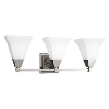 Progress Lighting Glenmont 3-Light Bath & Vanity, 100 W, Brushed Nickel P3137-09