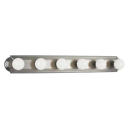 Progress Lighting Broadway 6-Light Bath & Vanity, 60 W, Brushed Nickel P3026-09