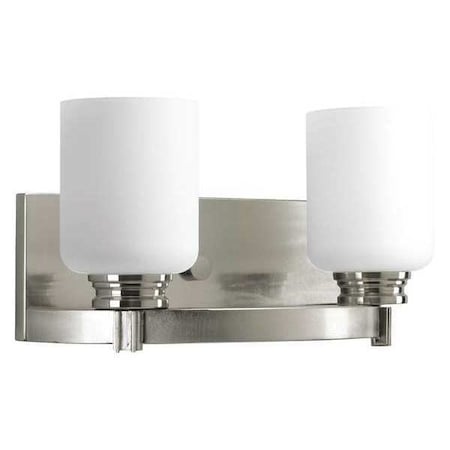 Progress Lighting Orbitz 2-Light Bath & Vanity, 100 W, Brushed Nickel P3057-09