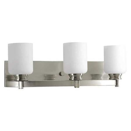 Progress Lighting Orbitz 3-Light Bath & Vanity, 100 W, Brushed Nickel P3058-09